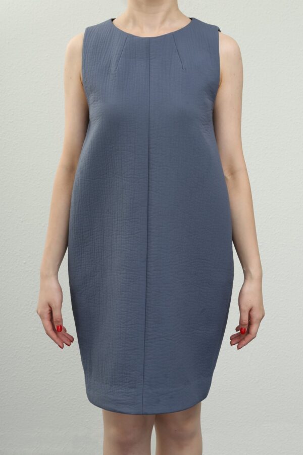 Round neck Cocoon Dress <JACQUARD>